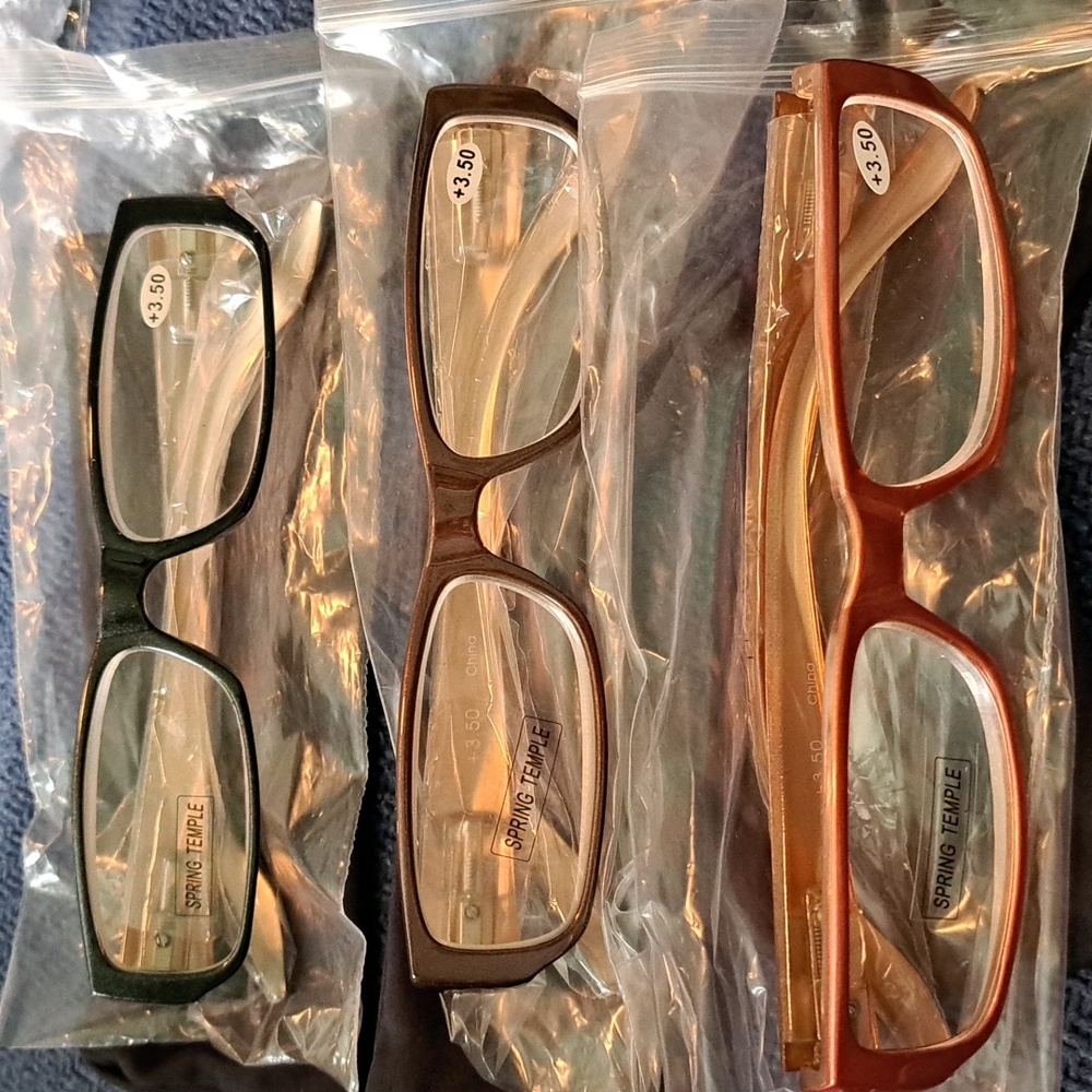 Womans reading glasses